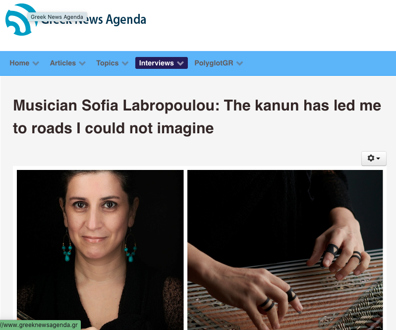 Sofia Labropoulou – Interview at Greeknewsagenda.gr